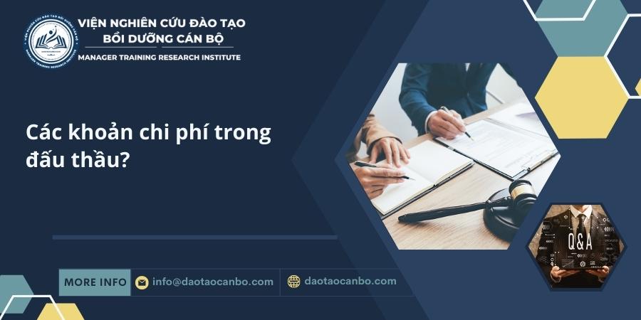 cac khoan chi phi trong dau thau