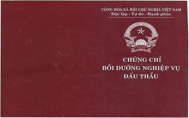 Chứng chỉ nghiệp vụ đấu thầu Chứng chỉ nghiệp vụ đấu thầu