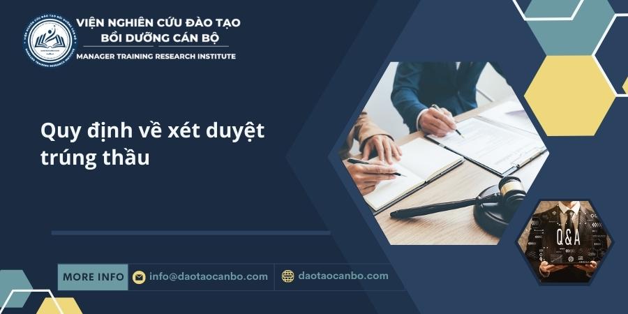 quy dinh ve xet duyet trung thau