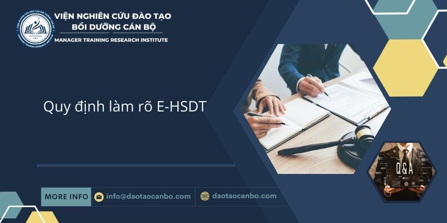 Quy định l&agrave;m r&otilde; E-HSDT