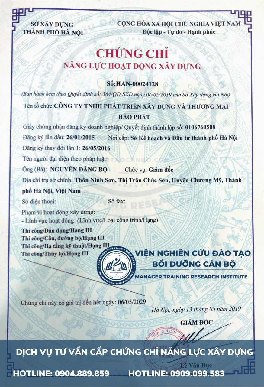 Mẫu Chứng Chỉ Năng Lực Tư Vấn Giám Sát Thi Công Xây Dựng Mẫu Chứng Chỉ Năng Lực Tư Vấn Giám Sát Thi Công Xây Dựng