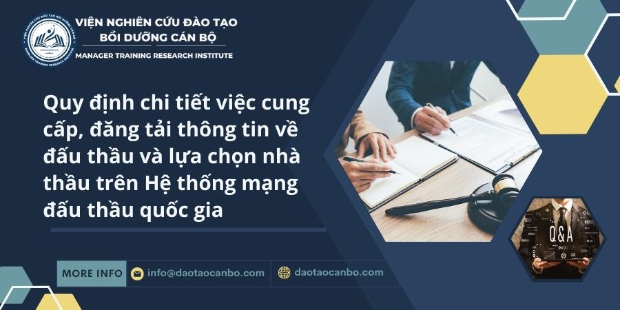 quy dinh viec dang tai thong tin dau thau